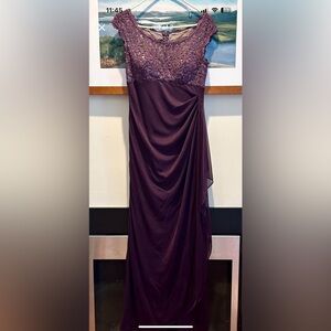 Beautiful deep purple ‘’Mother of the bride/groom” dress